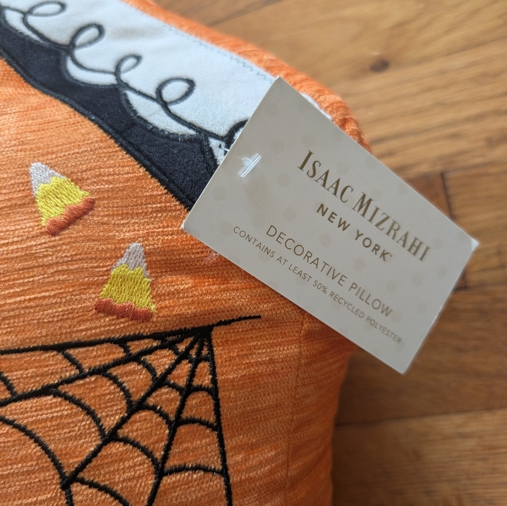 NWT Issac Mizrahi Halloween Haunted House Decorative Pillow - Picture 5 of 9